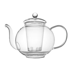 Dzbanek szklany z zaparzaczem Verona 1,5L / Bredemeijer - elegancki dzbanek do herbaty liściastej, wykonany ze szkła borokrzemowego, pojemność 1,5 litra, przezroczysty design