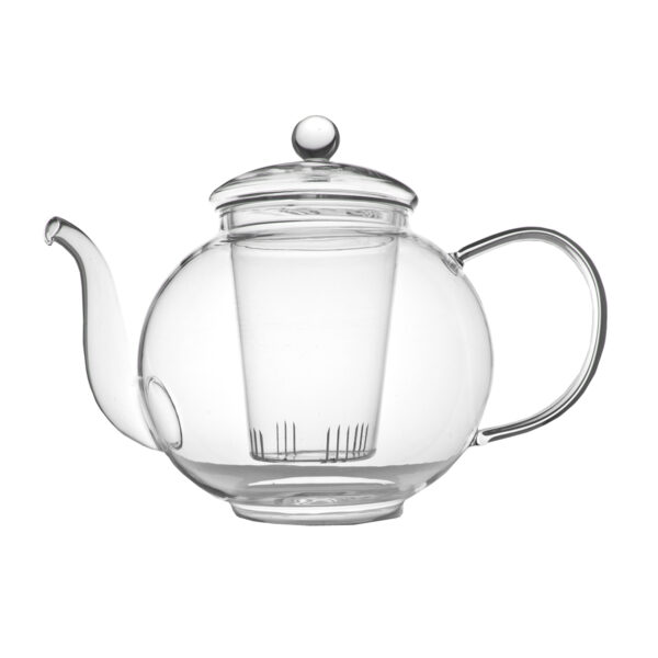 Dzbanek szklany z zaparzaczem Verona 1,5L / Bredemeijer - elegancki dzbanek do herbaty liściastej, wykonany ze szkła borokrzemowego, pojemność 1,5 litra, przezroczysty design