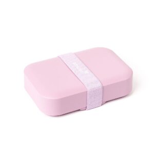 Amuse Lunchbox średni z gumką różowy