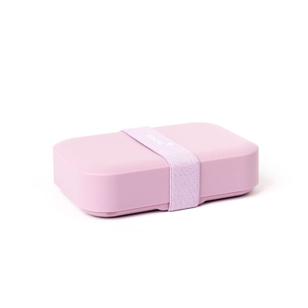 Amuse Lunchbox średni z gumką różowy