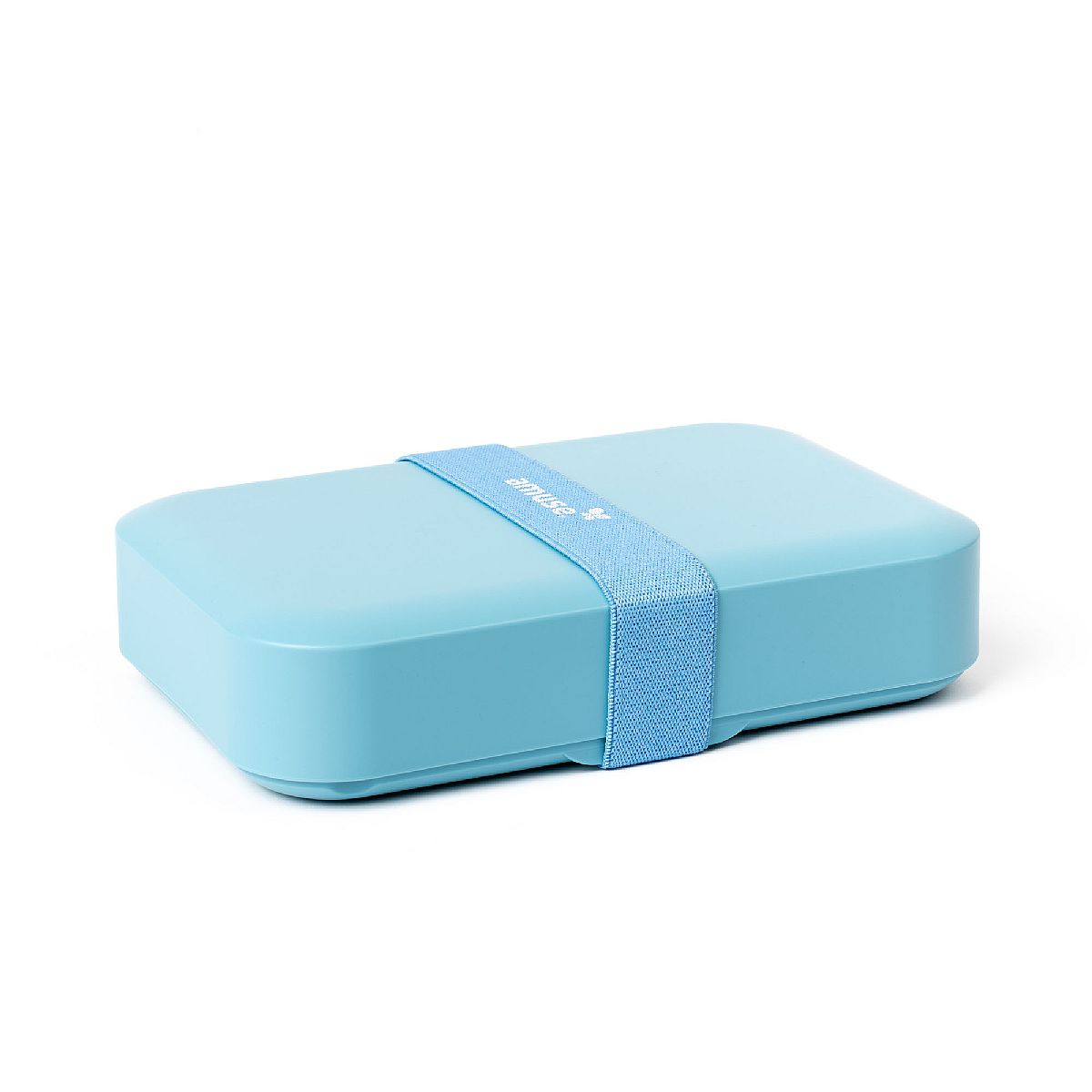 Amuse lunchbox duży z gumką błękitny