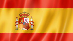 Potrawy z bakłażana Hiszpania - zdjęcie przedstawia flagę Hiszpanii