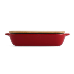 KitchenAid ceramiczna brytfanna z przykrywką M - Empire Red