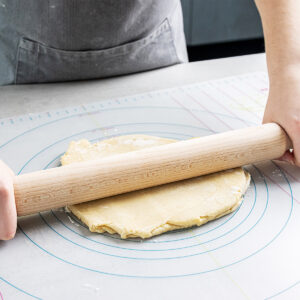 KitchenCraft wałek do ciasta z litego drewna bukowego 40 cm
